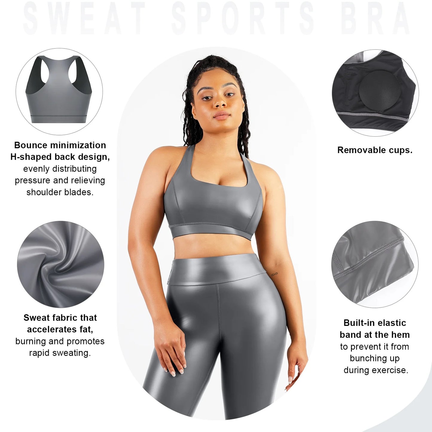 OuWee  Sauna Sports Bra